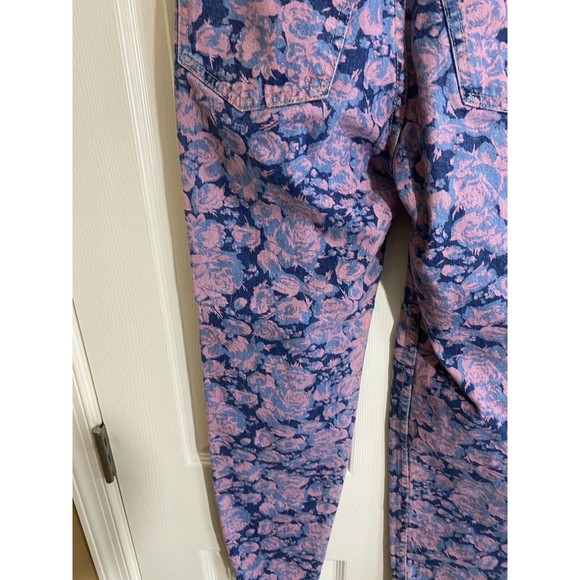 Vintage Early 80s Squeeze In Floral All Over Print Women’s Jeans Size 3 - Picture 11 of 16